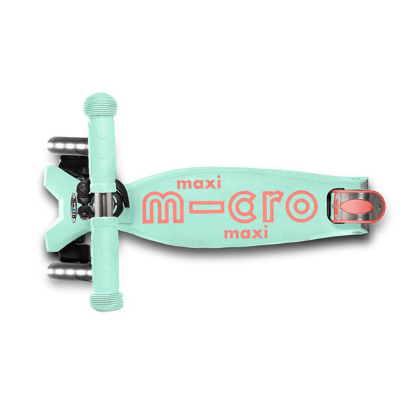 MICRO Patinete Scooter Maxi Deluxe Led Menta