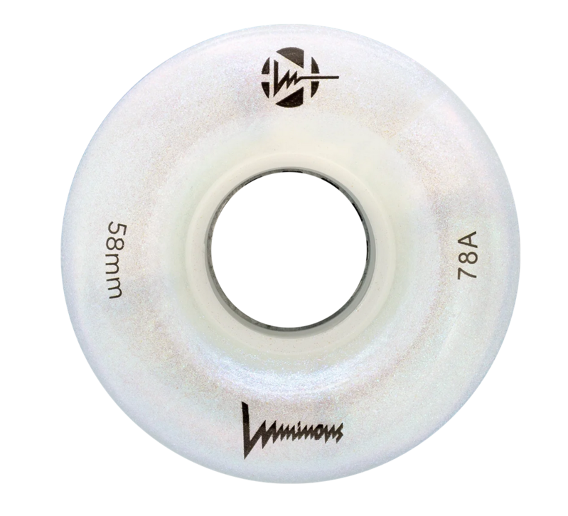 RUEDAS LUMINOUS - LED QUAD WHEEL WHITE PEARL - 68MM/78A