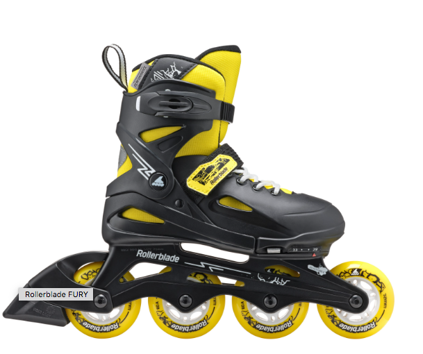 ROLLERBLADE PATINES FURY BLACK/YELLOW