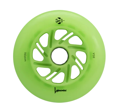 RUEDAS LUMINOUS LED 110MM 85A GREEN APPLE GLOW