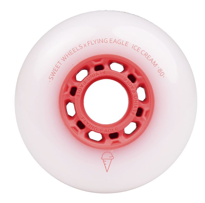 RUEDAS FLYING EAGLE ICE CREAM 8OMM ROJO