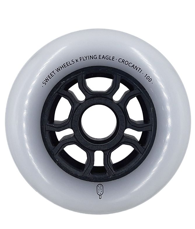 RUEDA FLYING EAGLE CROCANTI 100MM BLANCO