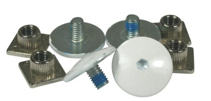 HINGE SCREW white, 23.5*M6*9, Set