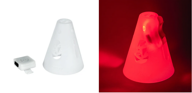 POWERSLIDE CONOS DARK RED LED