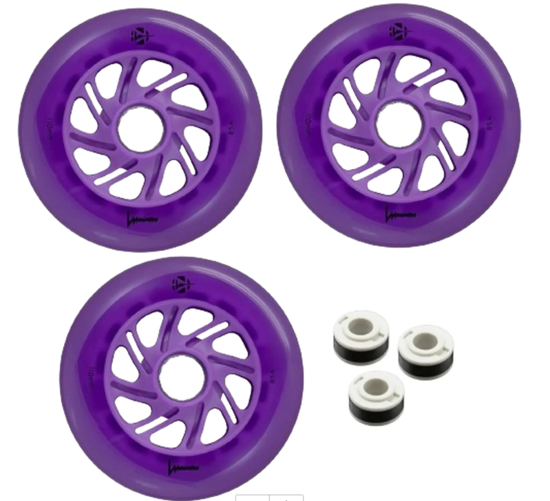 RUEDAS LUMINOUS LED PURPLE 110MM/85A