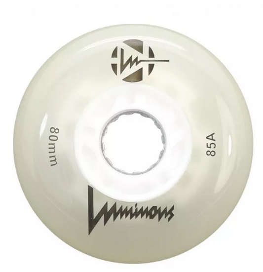 FR RUEDAS LUMINOUS LED WHITE 80MM - 85A