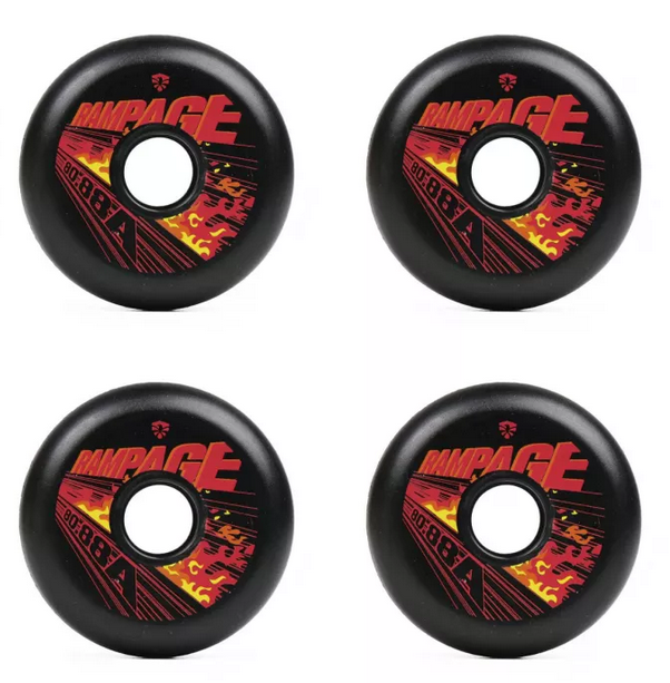 RUEDAS FLYING EAGLE RAMPAGE BLACK 80MM - 88A