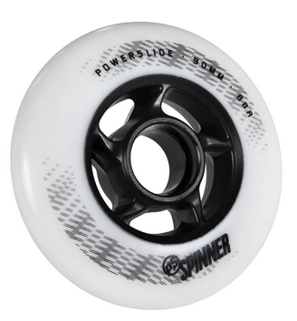 POWERSLIDE SPINNER 90/88A WHITE, 4 PACK
