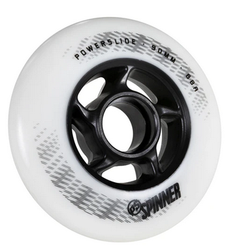 POWERSLIDE SPINNER 90/88A WHITE, 4 PACK