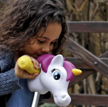 MICRO Cabeza Manillar Unicornio Blanco