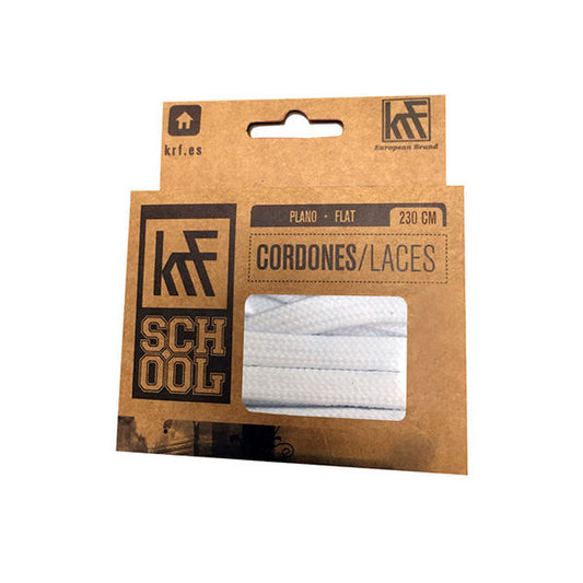 KRF Cordones Planos Blanco