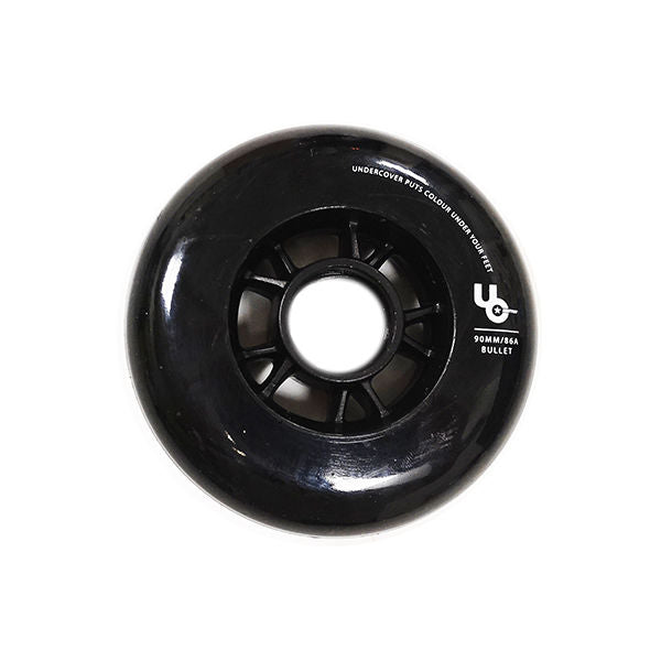 UNDERCOVER Rueda Team 90mm 86a Negro PA (bullet radius)
