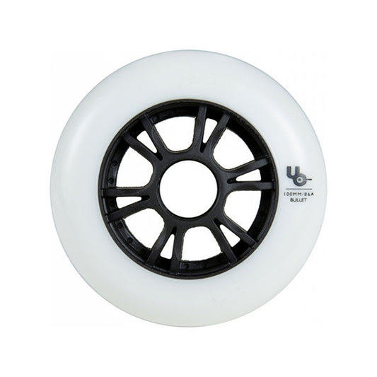 UNDERCOVER Rueda Team 100mm 86a Blanco PA (bullet radius) Pack de 4