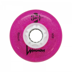 RUEDAS LUMINOUS - LED WHEEL - 80MM/85A UNIDAD GLITTER PINK