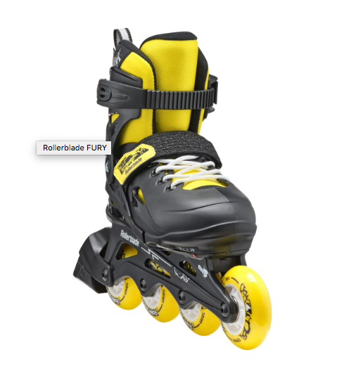 ROLLERBLADE PATINES FURY BLACK/YELLOW