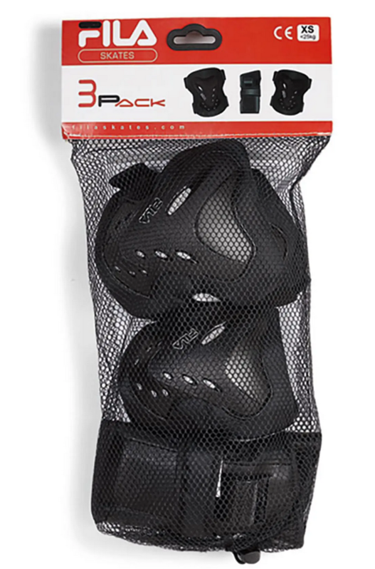 FILA KIT PROTECCIONES JUNIOR NEGRO Talla XXS