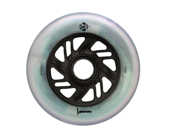 RUEDAS LUMINOUS LED BLACK PEARL 110MM/85A