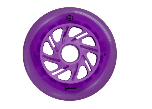 RUEDAS LUMINOUS LED PURPLE 110MM/85A