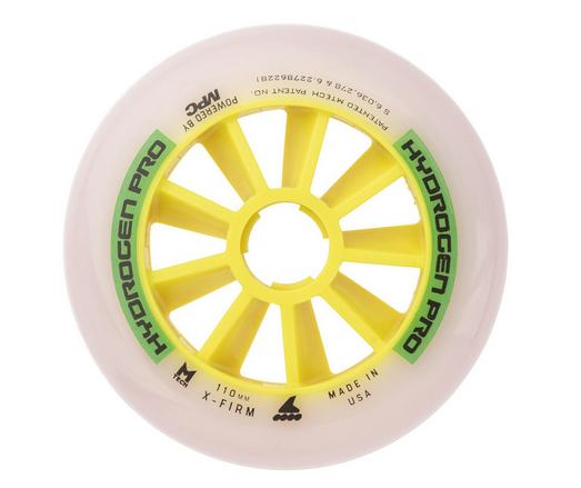 RUEDAS HYDROGEN PRO 110MM X-FIRM X8 BLANCO/VERDE