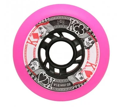 RUEDAS FR - ROUE STREET KINGS 80MM 85A PINK PACK 4