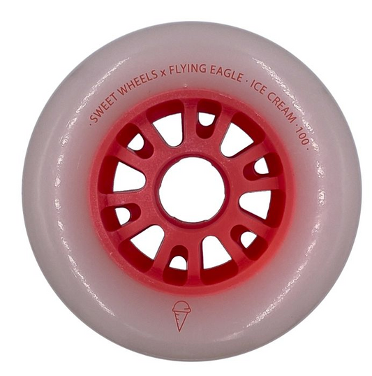 RUEDAS FLYING EAGLE ICE CREAM 100MM ROJO