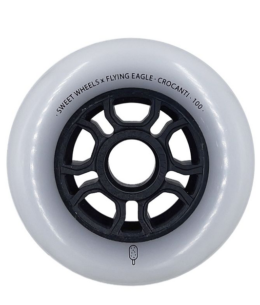 RUEDA FLYING EAGLE CROCANTI 100MM BLANCO