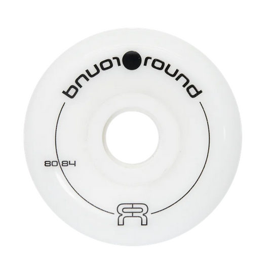 RUEDA FR ROUND WHEEL 80MM - 84A BLANCO PACK 4