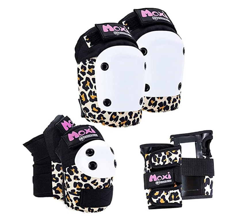 PACK PROTECCIONES 187 JUNIOR  MOXI LEOPARD