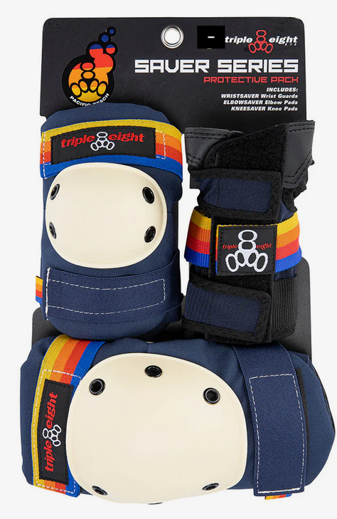 TRIPLE 8 SAVER 3 PACK PACIFIC BEACH JR