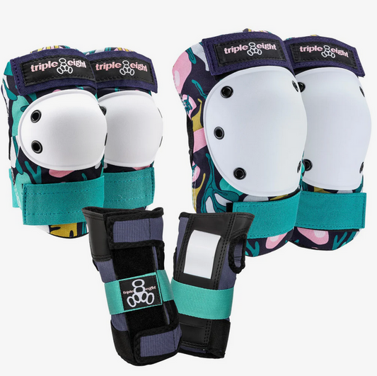 TRIPLE 8 SAVER 3 PACK FLORAL JR