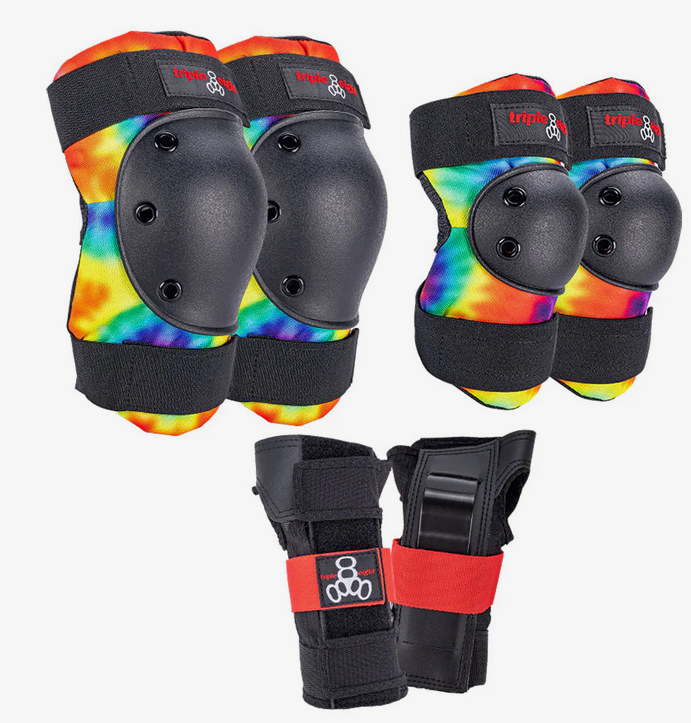 TRIPLE 8 SAVER 3 PACK TIE DYE JR