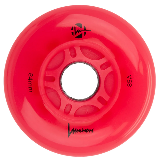 FR RUEDAS LUMINOUS LED RED 84MM - 85A