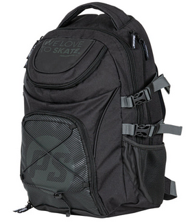 POWERSLIDE MOCHILA  WELOVETOSKATE BACKPACK BLACK
