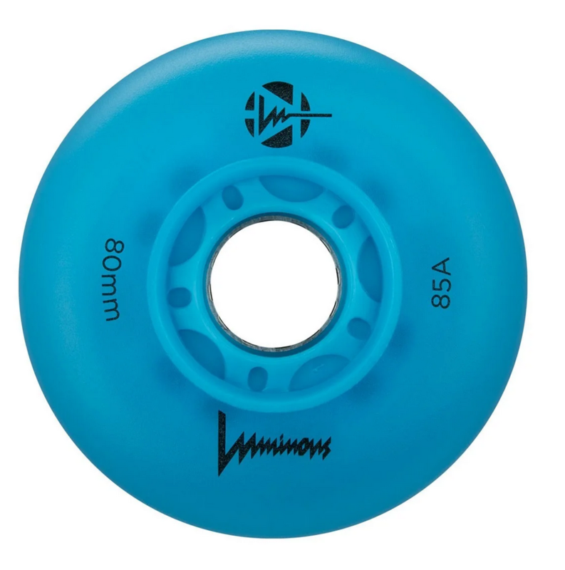RUEDAS LUMINOUS - LED WHEEL - 80MM/85A  BLUE OCEAN GLOW