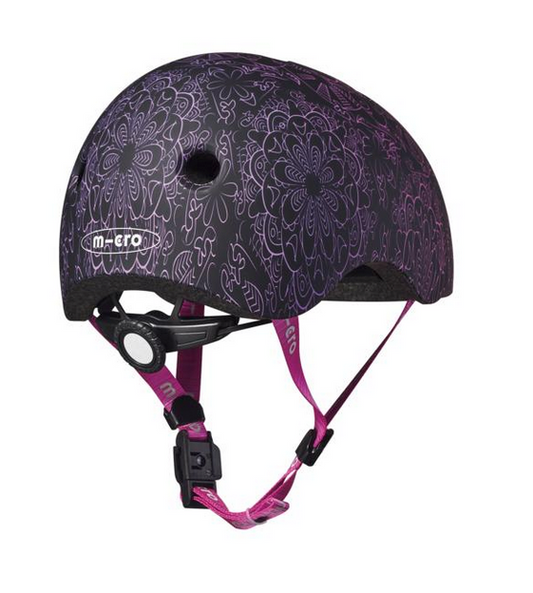 MICRO CASCO MANDALA ROSA Y LILA