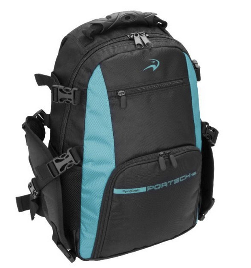 MOCHILA FLYING EAGLE PORTECH BLACK - BLUE 18L